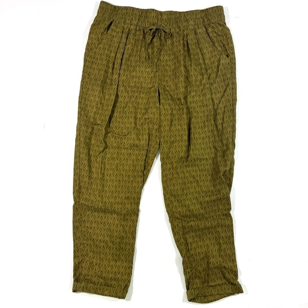 Garnet Hill Tencel & Linen Crop Trouser Pants